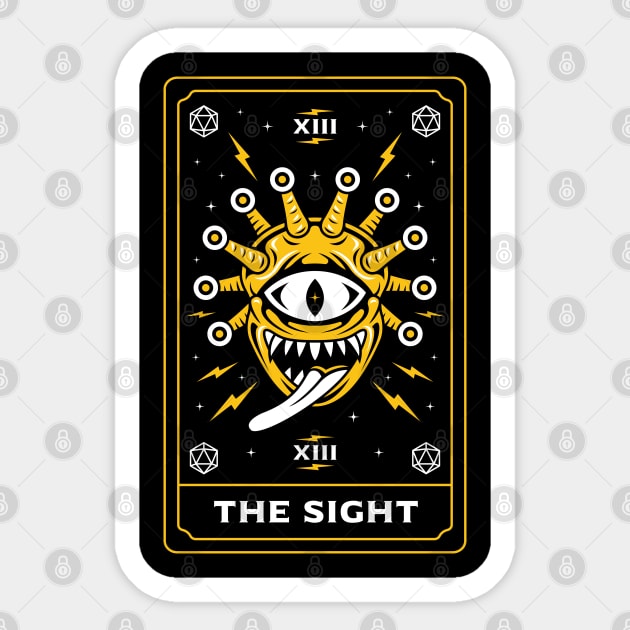 The Sight Tarot Card Sticker by logozaste